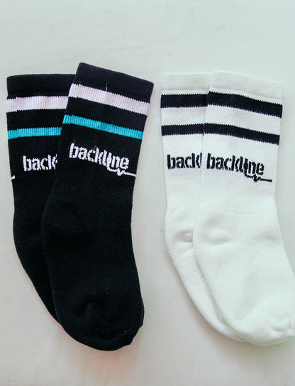 SOCK 2 PAIR BUNDLE (WHITE AND BLACK)